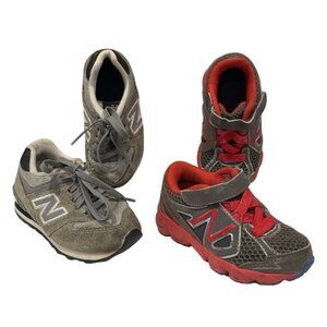 New Balance Sneaker Lot Toddler Boys 5.5 and 6 Gray Athletic Shoes Walking Sport